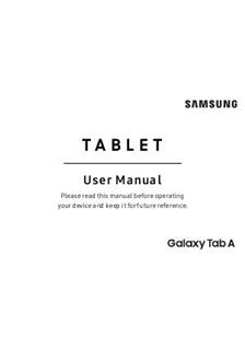 Samsung Galaxy Tab A8.0 (2017) manual. Smartphone Instructions.